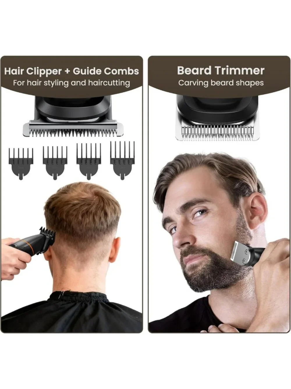 Waterproof Body & Pubic Hair Trimmer for Men | Upgraded Ball Shaver & Groomer
